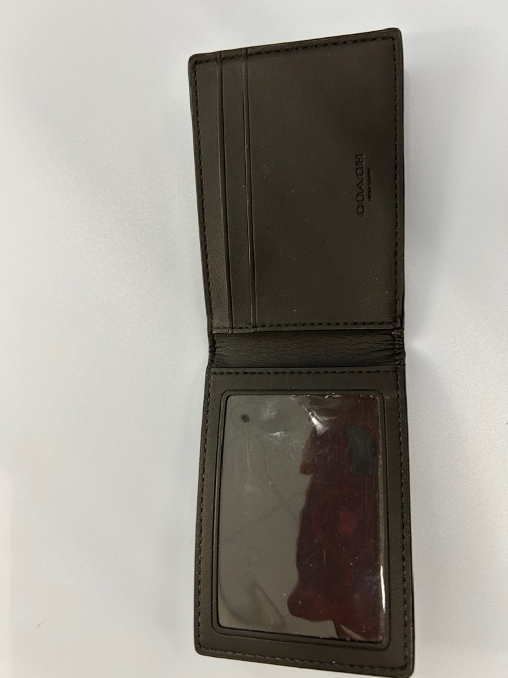 Coach Men's Black Signature Canvas ID and Card Holder - Picture 2 of 6